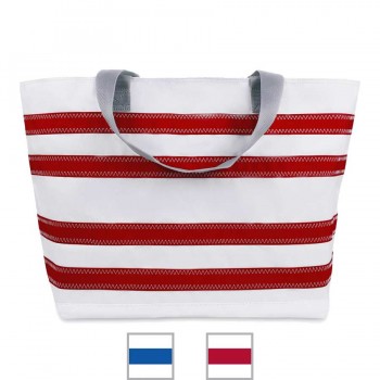 BoatUS offer  Nautical Stripe Large Tote - PERSONALIZE FREE! 