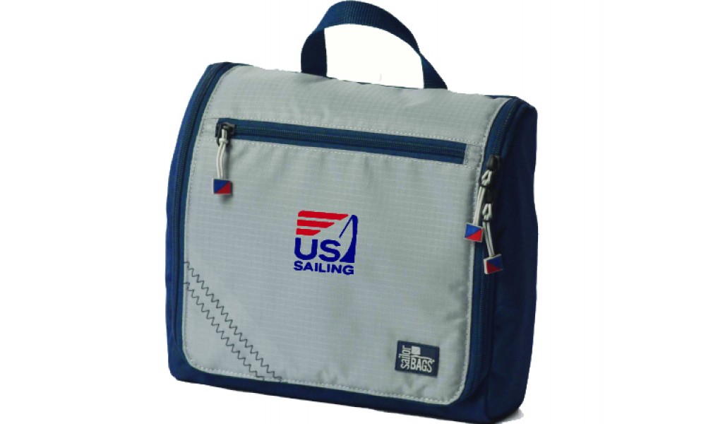 US SAILING  Silver Spinnaker Sundry Bag- PERSONALIZE FREE! 
